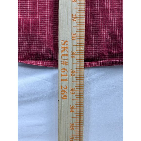 Wisconsin Badgers Crable Sportswear NCAA Red Checkered Mens Med Button-Up Shirt - Picture 3 of 14